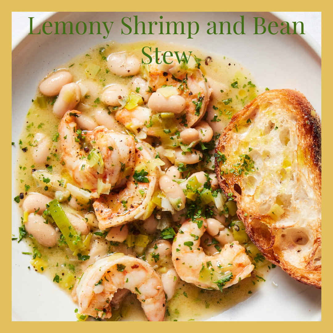 Lemony Shrimp and Bean Stew