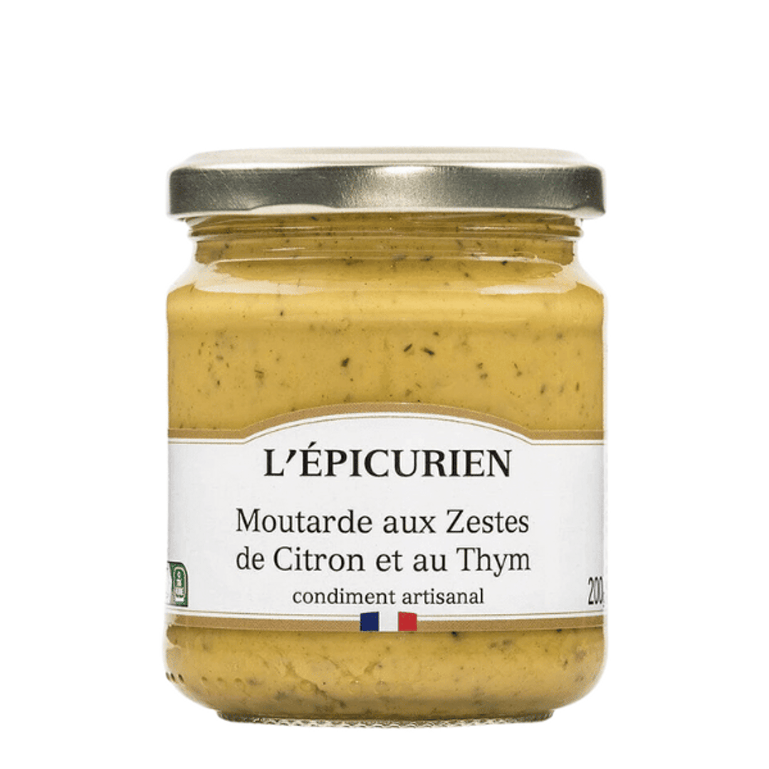 L'epicurien's Mustard with Lemon Zest and Thyme - Lello.Store